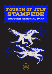 The Fourth of July Stampede Logo