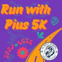 Run with Pius 5K logo