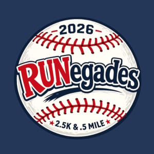 Fleet Feet's RUNegades 2.5K + Kids .5 Mile Dash Logo