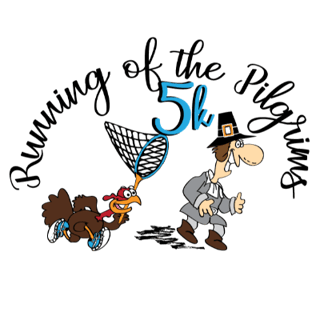 10th Annual Running of the Pilgrims 5K Logo