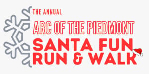 Arc of the Piedmont Santa Fun Run/Walk Logo