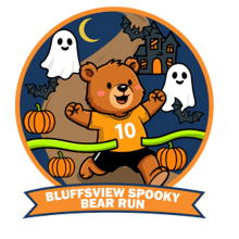 Bluffsview Spooky Bear Run logo