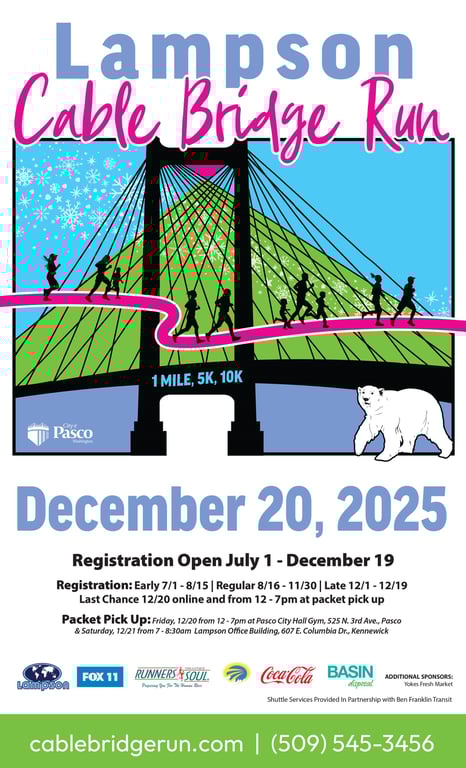 Lampson Cable Bridge Run logo