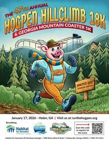48th Annual Hogpen Hill Climb 18K and Cool River Tubing 5K logo
