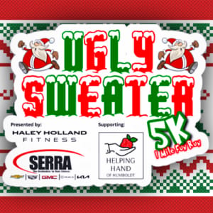 The Medina Ugly Sweater 5k & Fun Run Logo