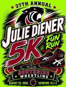 38th Annual Julie Diener 5K & Fun Run Logo