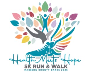 Health Meets Hope 5K Run-Walk for Mental Health Awareness and IDD Awareness Madison County Logo