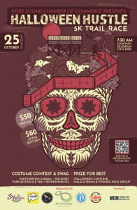 Hobe Sound Chamber                             Halloween Hustle 5K Trail Race logo