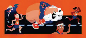 2025 12th Annual Running of the Bulldogs Fun Run Logo