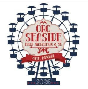 Ocean Running Club's Seaside Half Marathon and 5K Logo