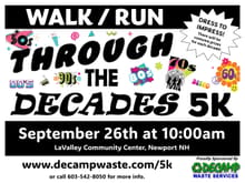 Through the Decades 5k logo