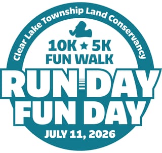 Clear Lake Township Land Conservancy Run Day Fun Day Logo