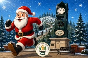 C3's 3rd Annual Santa Trot - 5k! Logo