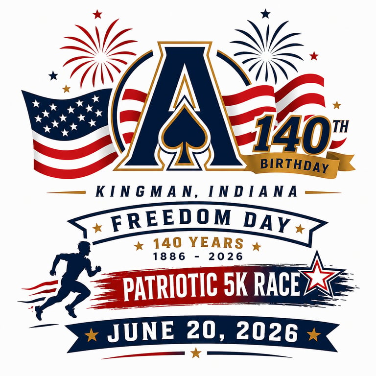 Kingman Freedom Day 5k run/walk logo
