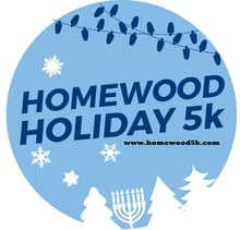 9th Annual Homewood Holiday 5k logo