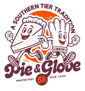 2026 - 32nd Annual Thanksgiving Day Pie & Glove 5k Run/Walk Logo