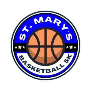 St. Mary's Boys Basketball Annual 5K Run and 1-Mile Fun Run Logo