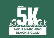 Avon Marching Band on the Run 5K logo