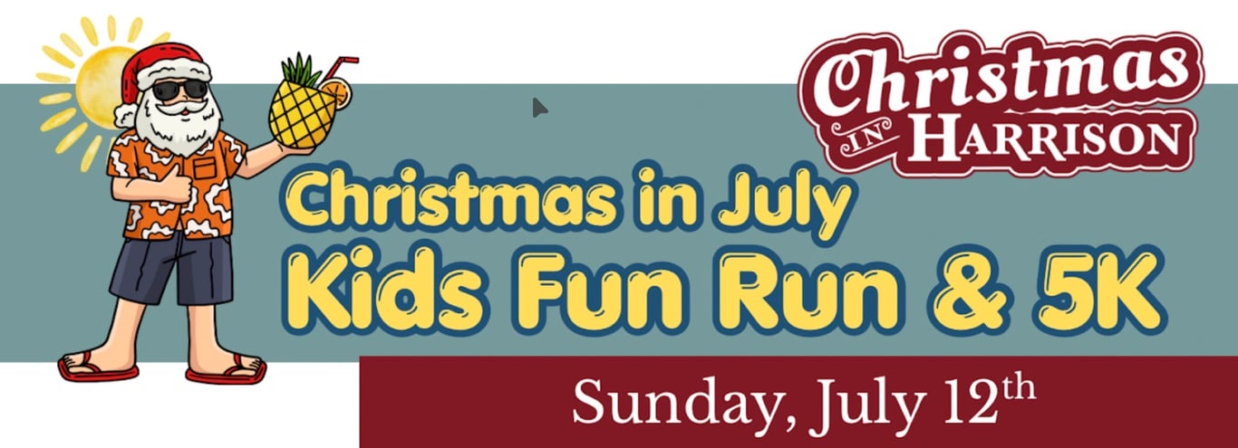 Christmas in July 5K & Kids Fun Run logo