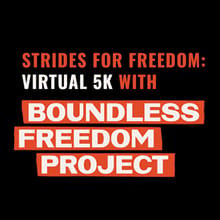 Strides for Freedom: Virtual 5k with Boundless Freedom Project logo