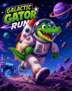 2026 Galactic Gator 5K Run Logo
