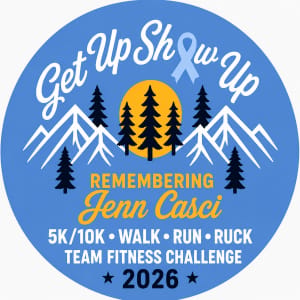 Get Up Show Up Community Day - Remembering Jenn Casci Logo