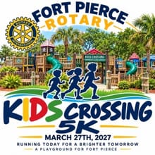 Fort Pierce Rotary Kids Crossing 5k logo