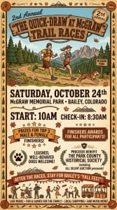 McGraw Memorial Park "Quick Draw @ McGraw" 2.1 & 12.6 Mile Trail Races logo