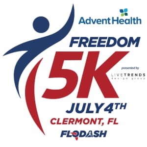 AdventHealth Clermont Freedom 5K presented by Live Trends Design Group Logo