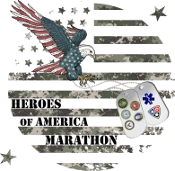 Heroes of America Marathon/Half Marathon/5K logo