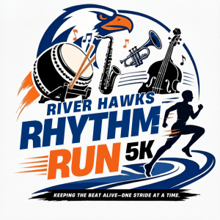 River Hawks Rhythm Run 5k logo