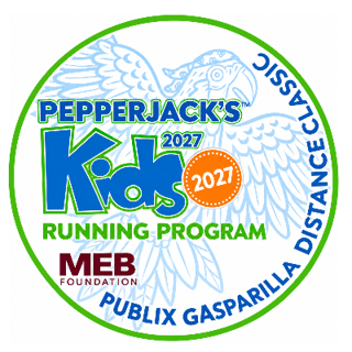 2027 Pepperjack's Kids Running Program Logo