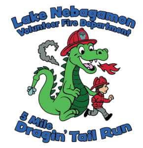5-Mile Dragin' Tail Run/Walk Logo