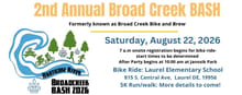 Second Annual Broad Creek Bash-Formerly know as Broad Creek Bike and Brew logo