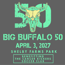 The Cancer Kickers Big Buffalo 50 logo