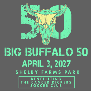 The Cancer Kickers Big Buffalo 50 Logo