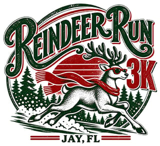 5th Annual Reindeer Run 3K (1.8 miler) event Logo