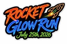 Lowellville Rocket Glow Run logo