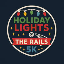 Holiday Lights @ the Rails 5K & Kids Dash logo