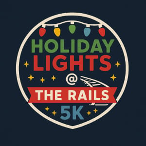 Holiday Lights @ the Rails 5K & Kids Dash Logo