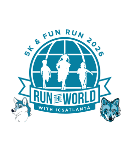 Run the World with ICSAtlanta 5K & Fun Run Logo
