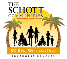 The Schott Communities 5K Run, Walk, and Roll logo
