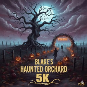 Blake’s Haunted Orchard 5k Run/Walk Logo