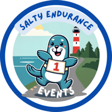 Salty's 5K & 10K Double Nubble logo