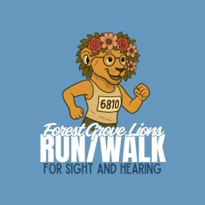 Forest Grove Lions Club Run & Walk for Sight and Hearing Logo