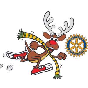 Conway Rotary Rivertown Reindeer Run 2026 Logo