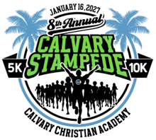 8th Annual Calvary Stampede, Presented by PDK Roofing logo