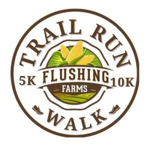 Flushing Farms 5K & 10K Trail Run and Walk Logo