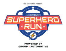 2026 Child Advocates 5k and 1k Superhero Run logo