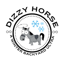 Dizzy Horse, A Winter Backyard Ultra logo
